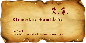 Klementis Hermiás névjegykártya